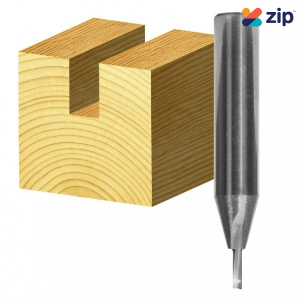 Carb-I-Tool T 202 MS - 6.35 mm (1/4”) Shank 2mm Solid Carbide Single Flute Straight Bits
